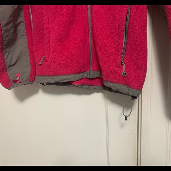 The North Face zip fleece hot pink and gray - Picture 5 of 7